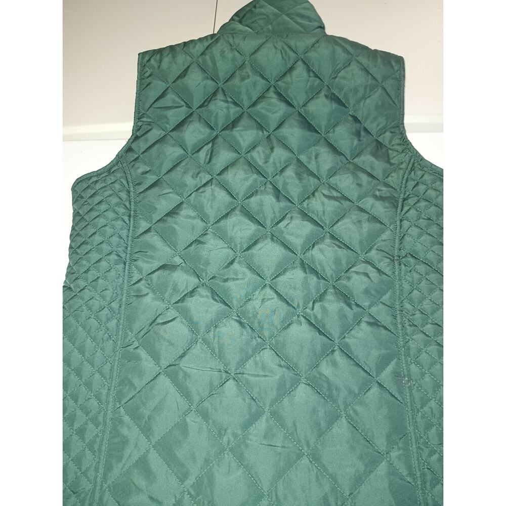 Keren Hart Women's Quilted Puffer Vest Full Zip Outdoor Green Size Small W001 - Picture 3 of 7